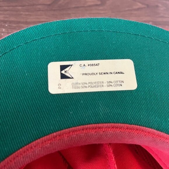 Vintage K Brand Ritchie Brothers Auctioneers Hat Orange - Picture 4 of 4